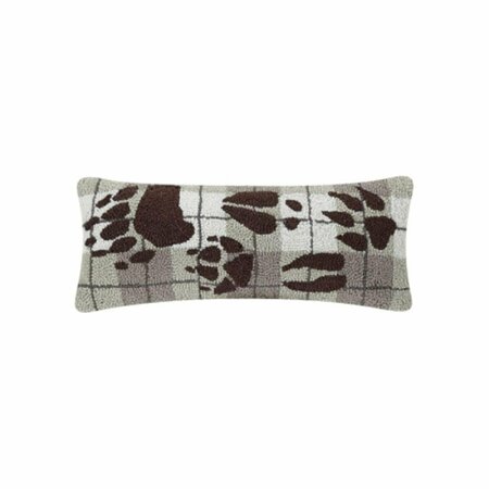 PUESTA EN ESCENA 8 x 20 in. Animal Tracks Polyester Filler Hook Pillow, 2PK PU3128346